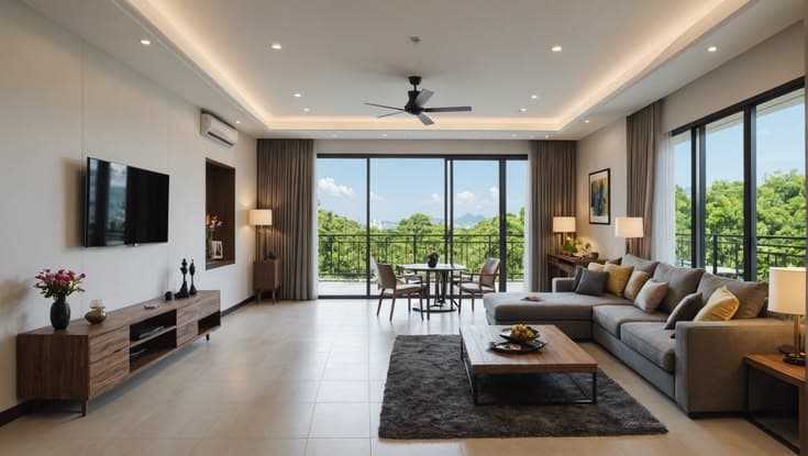 Prabhadevi Skyline — living room