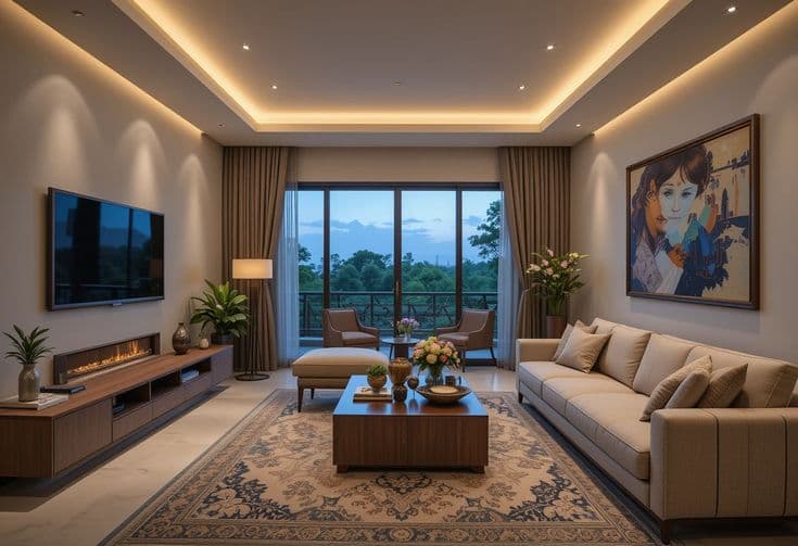 Lower Parel Loft — living room